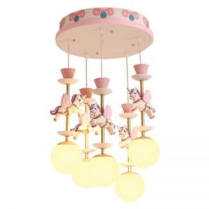Unicorn Pendent Light For Girl Princess Bedroom