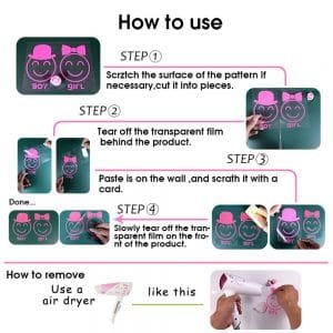 Personalised Unicorn Wall Stickers