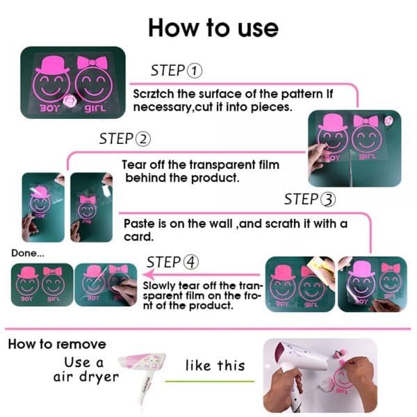 Personalised Unicorn Wall Stickers