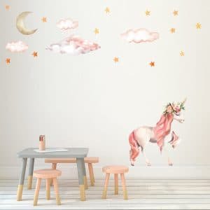 Unicorn Wall Stickers For GIrl Room