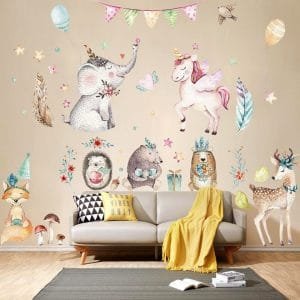 Unicorn Wall Stickers For GIrl Room