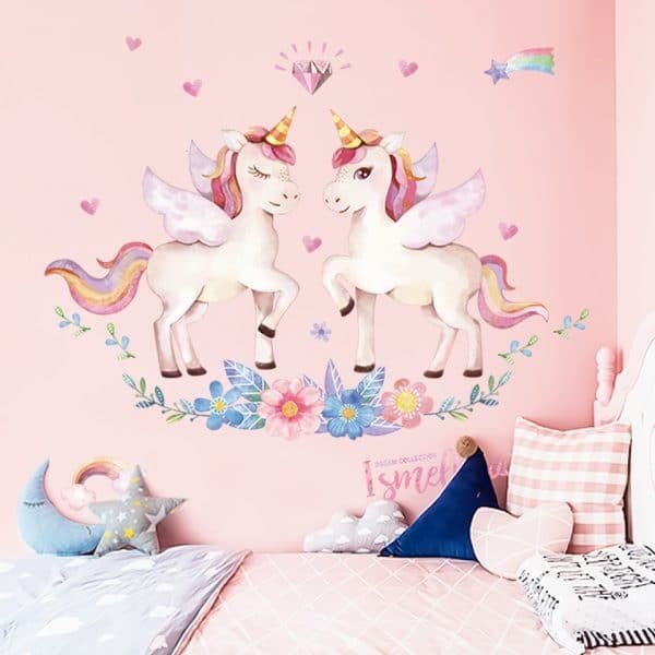 Unicorn Wall Stickers For GIrl Room