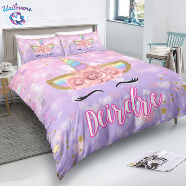 Personalized Custom Little Girls Bedding Set – Girl Bed Set