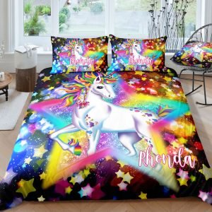 Personalized Sparkle Girl Bedding Set