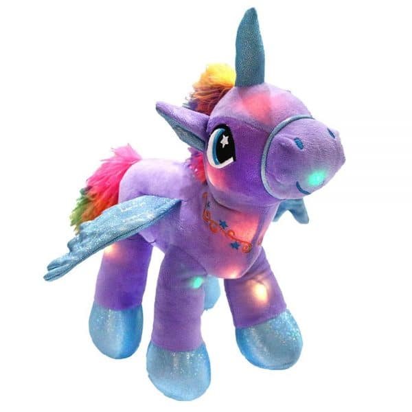 Glowing LED Night Light Unicorn Stuffed Animal Toy