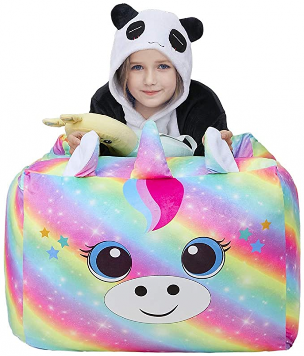 Rainbow Unicorn Bean Bag Chair For Kids