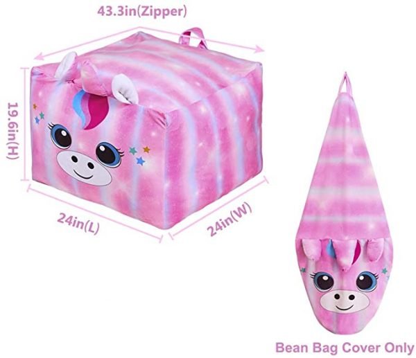 Pink Unicorn Bean Bag Chair