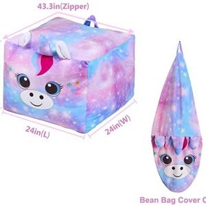 Purple Unicorn Bean Bag Chair