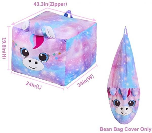 Purple Unicorn Bean Bag Chair