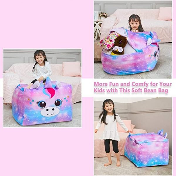 Purple Unicorn Bean Bag Chair