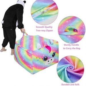 Rainbow Unicorn Bean Bag Chair For Kids