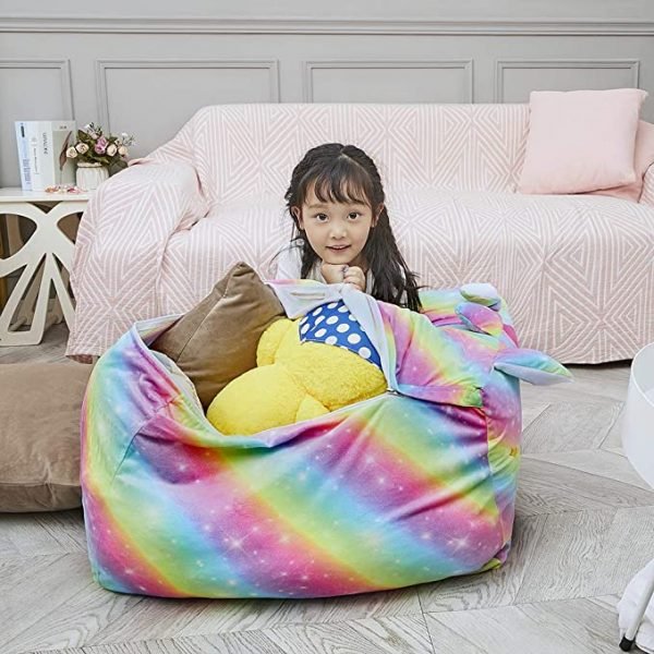 Rainbow Unicorn Bean Bag Chair For Kids