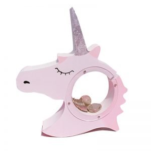 Unicorn Wooden Piggy Bank