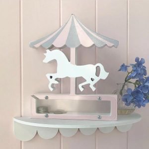 Wooden Transparent Unicorn Piggy Bank