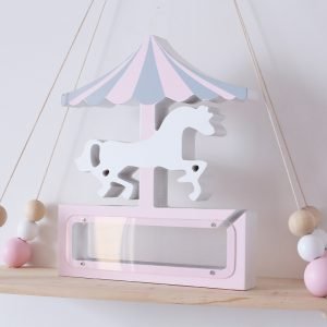 Wooden Transparent Unicorn Piggy Bank