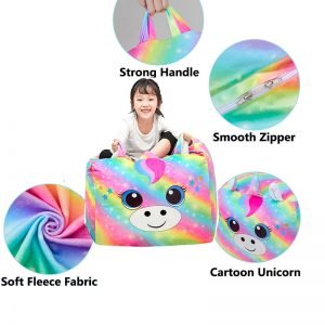 Rainbow Unicorn Bean Bag Chair For Kids