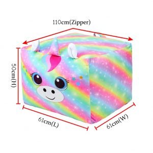 Rainbow Unicorn Bean Bag Chair For Kids