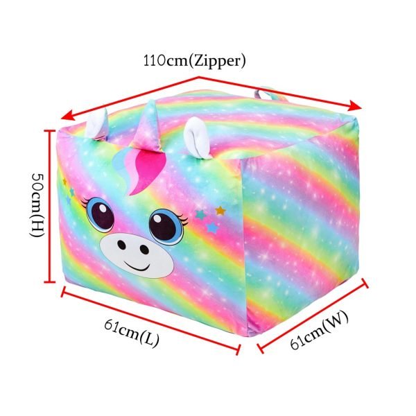 Rainbow Unicorn Bean Bag Chair For Kids