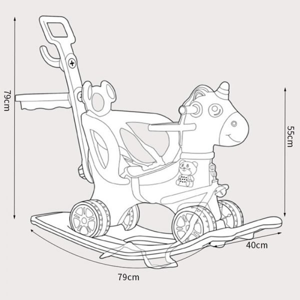 Unicorn Rocking Chair For Kids