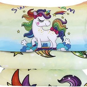 4 Pieces Sky Unicorn Comforter Set