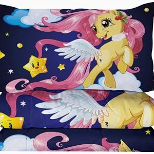 4 Pieces Cloudy Unicorn Comforter Set