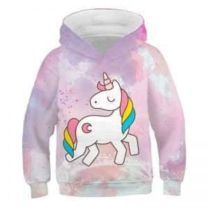  Cute Rainbow Unicorn Hoodie