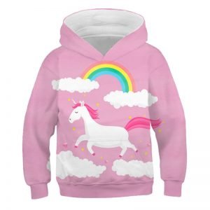  Cute Rainbow Unicorn Hoodie