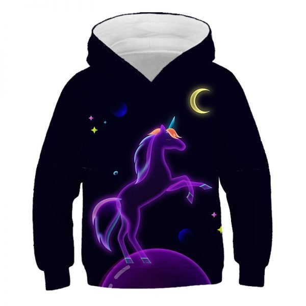 Cute Rainbow Unicorn Hoodie