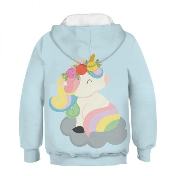 Cute Rainbow Unicorn Hoodie