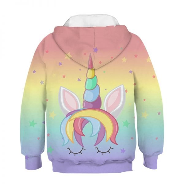Cute Rainbow Unicorn Hoodie