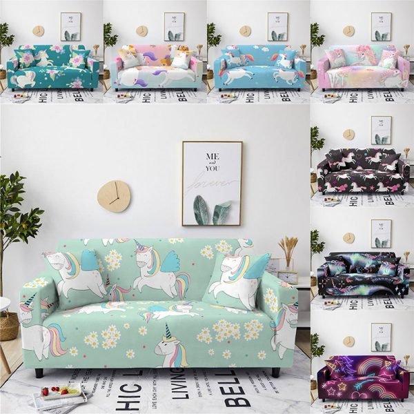 Stretchy Unicorn Sofa Slipcovers