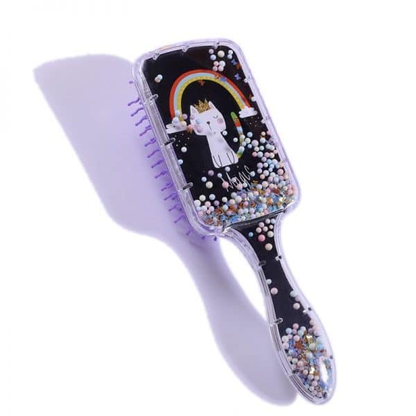 Cartoon Unicorn Transparent Hair Brush