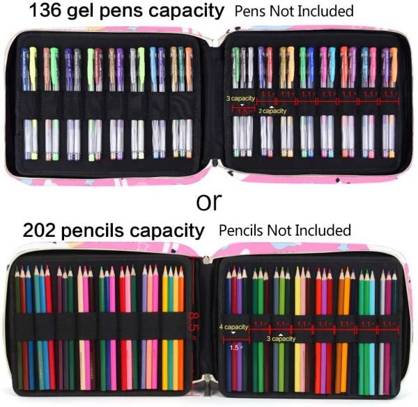 Pencil Case Holder Slot – Unicorn Large Capacity Pen Organizer