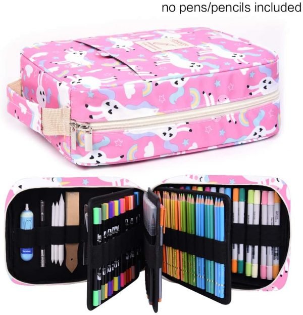 Pencil Case Holder Slot – Unicorn Large Capacity Pen Organizer