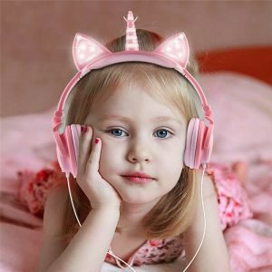 Unicorn Wired LED Glowing Gaming Headphones