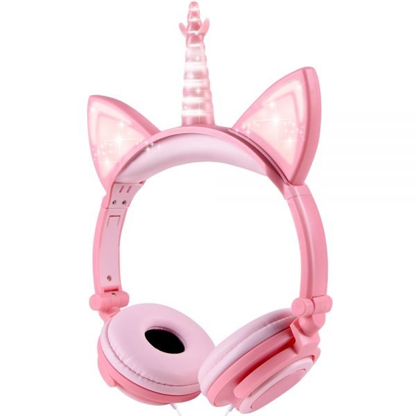 Unicorn Wired LED Glowing Gaming Headphones