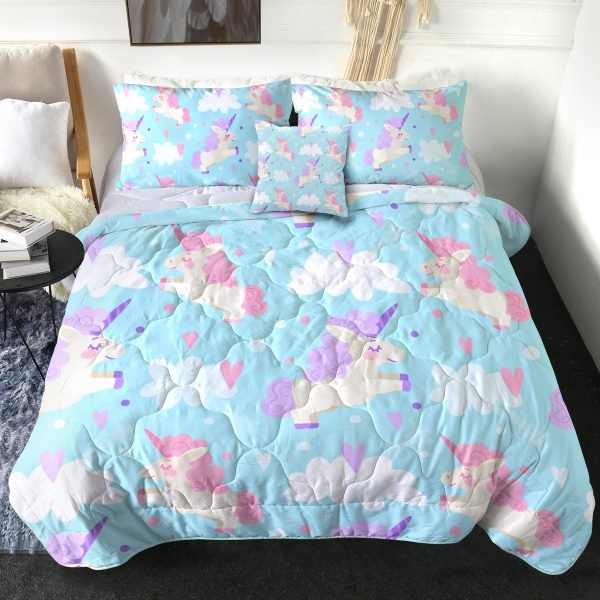 4 Pieces Unicorn Friends Comforter Set (Copy)