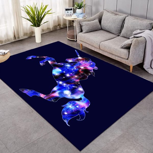 Neon Ice Cream Unicorn Themed Large Rug (Copy)