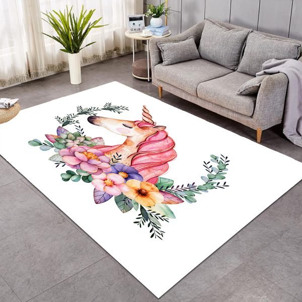 Neon Ice Cream Unicorn Themed Large Rug (Copy)