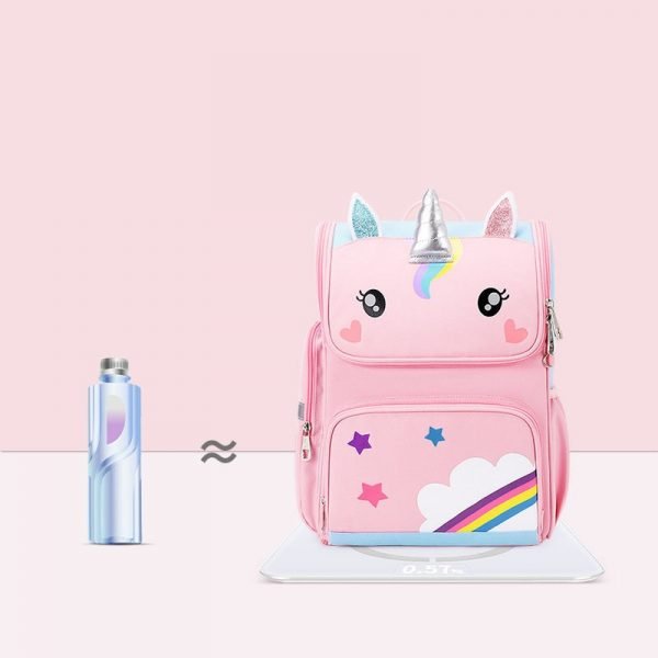Cartoon 3D Unicorn Waterproof Backpack - Image 2