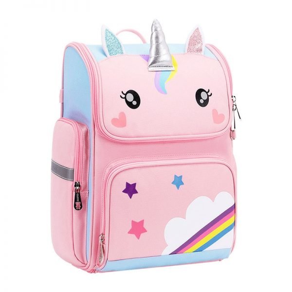 Cartoon 3D Unicorn Waterproof Backpack - Image 5