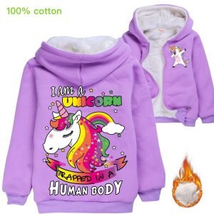 Unicorn Cotton Fluffy Winter Coat